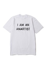 T-SHIRT - ANARTIST NEW / WHITE×BLACK (TSWANB18)