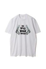 WILD BUNCH×AKA SIX×FRAGMENT / T-SHIRT - GUN / WHITE×GREEN (TSGW01)