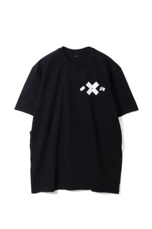 WILD BUNCH×AKA SIX×FRAGMENT / T-SHIRT - LOGOS / BLACK×WHITE (TSBL01)