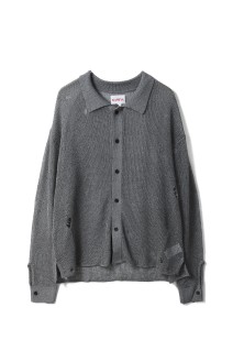 Metallic Knit Shirt - SILVER (G16CD067)