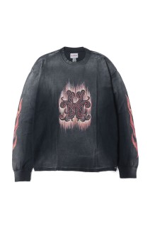 CRAYON FLAME KMY L/S Tee - BLACK (G16LT083)