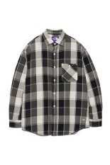 Flannel Plaid Field Shirt - Black (N26SG011)