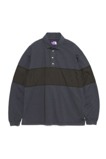 Garment Dyed Field Rugby Shirt - Charcoal (N26SH026)