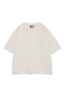 Garment Dyed Jacquard Field Tee - Stone (N26SH039)