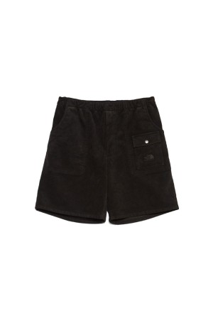 Synthetic Leather Field Shorts - Black (N26SD043)