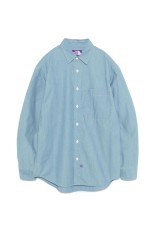 Regular Collar Chambray Field Shirt - Indigo Bleach (N25FG061)