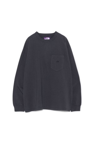 8oz Field Long Sleeve Pocket Tee - Asphalt Gray (N25FT063)