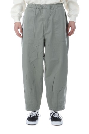 Ripstop Wide Cropped Field Pants - Sage Green (N25SC106)