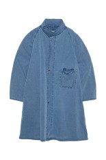 Indigo Weather Field Coat - Light Indigo (S26SB001)
