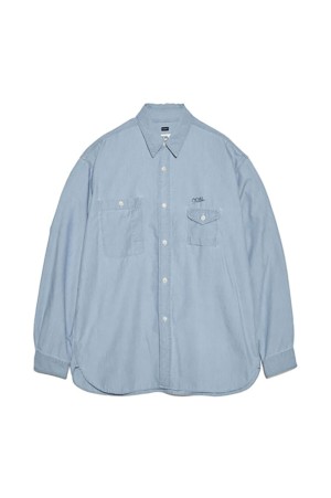 Regular Collar Chambray Shirt - Light Indigo (S26SG011)