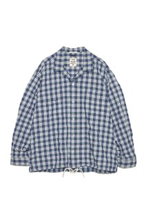 Palaka Check Shirt - Navy (S26SG012)