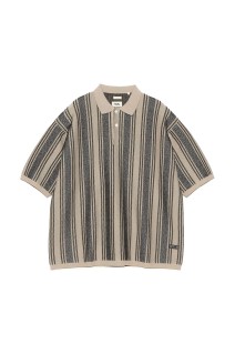 Knit Polo Sweater - Charcoal (S26SH019)