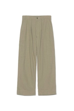 Silk Nep Cotton Twill Deck Pants - Khaki Beige (S26SC032)
