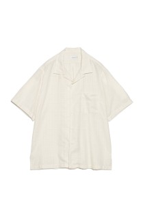 Open Collar Panama S/S Shirt - Off White (S26SG066)