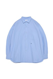 Regular Collar Wind Shirt - Sax (S26SG082)