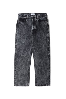 NORMAL FIT DENIM PANT - BLACK CHEMICAL (P009B)