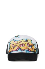 GRAFFITI MESH CAP - WHITE / BLACK (BEPSS26AC20)