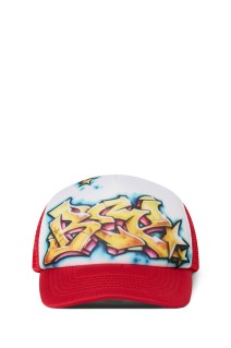 GRAFFITI MESH CAP - WHITE / RED (BEPSS26AC20)