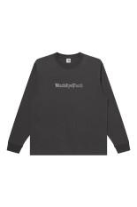 RHINESTONED OE LOGO L/S TEE - CHARCOAL (BEPSS26LT01)