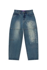 DOGTAG EXTRA BAGGY JEANS - INDIGO (BEPSS26PA02)