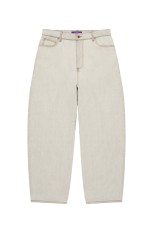 STENCIL LOGO EXTRA BAGGY JEANS - DUST WHITE (BEPSS26PA05)