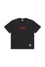 RHINESTONED URBAN STAR LOGO TEE - BLACK (BEPSS26TE03)