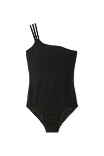 One-Shoulder Suim Wear - BLACK (153WGG262800)
