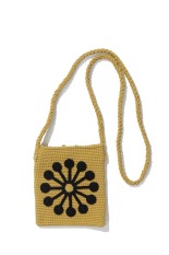 Indian Motif Ravers Small Bag / MUSTARD-Black (26SS-BAG-01)