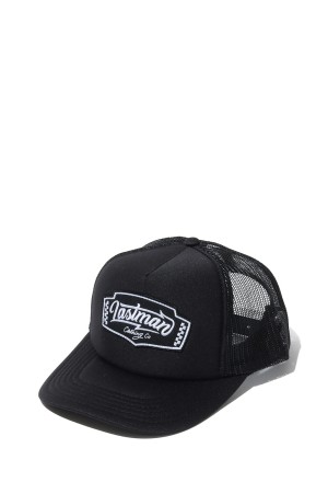 EMBROID TRUCKER CAP (LM CLOTHING) / BLACKxBLACK (LM-S26-0000-067)