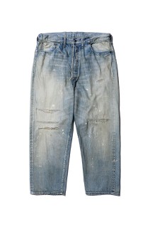 No.37 Washed Wide Denim Pants - BLEACH (26AAP-04-22)
