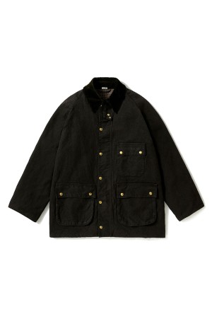 Vintage Silk Hemp Riding Oiled Jacket - OLIVE (26AAP-01-32)