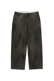 Vintage Black Chambray Work Pants - GRAY (26AAP-04-19)