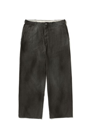 Vintage Black Chambray Work Pants - GRAY (26AAP-04-19)