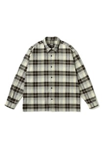 Vintage Cotton Silk Nep Twill Check Shirts - GRAY (26AAP-02-09)