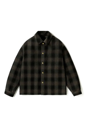 Wool Cashmere CPO Shirts - GREEN (26AAP-02-10)