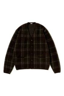 Brushed Cashmere Middle Gauge Cardigan - BROWN (26AAP-03-22)