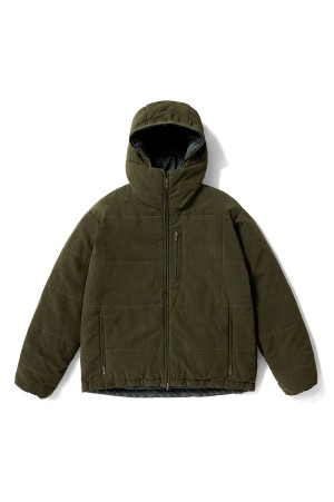 Washed Cotton Silk Linen Padded Jacket - OLIVE (26AAP-01-36)