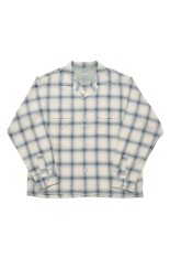 OMBRE CHECK LONG SLEEVE SHIRT / BEIGE (SQ-26SS-SH-02)