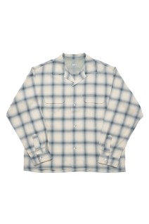 OMBRE CHECK LONG SLEEVE SHIRT / BEIGE (SQ-26SS-SH-02)