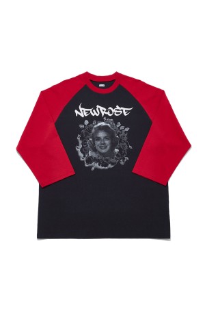 RAGLAN / RED (SQ-26SS-RT-03)