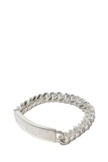 RUBENS (ID BRACELET) / SILVER/WHITE FINISH (OJ-AC05)