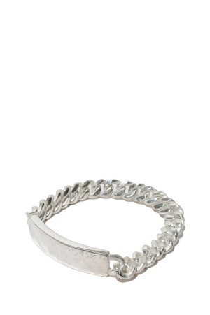 RUBENS (ID BRACELET) / SILVER/WHITE FINISH (OJ-AC05)