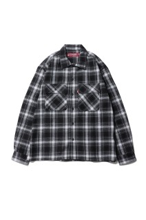 Ombre Check L/S Shirt(26ss) / BLACK (HS-020526)