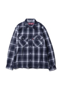 Ombre Check L/S Shirt(26ss) / BLUE (HS-020526)
