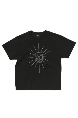 TC RIDING SKULL STITCH T-SHIRT - BLACK (TC26TS0102)