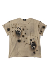 DEAD INSIDE DOUBLE LAYER T-SHIRT - BEIGE (TC26TS0801)