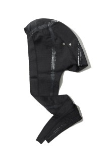 SEAM SEALED TAPED LINE HOODED SCARF - BLACK (TC26AC0101)