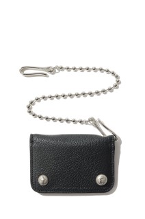 TC BALL CHAIN LEATHER CARD CASE - BLACK (TC26AC1201)