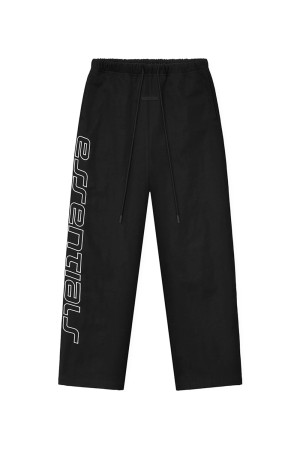 Textured Nylon Active Trace Relaxed Drawstring Pant - VINTAGE BLACK (130SP268671F)