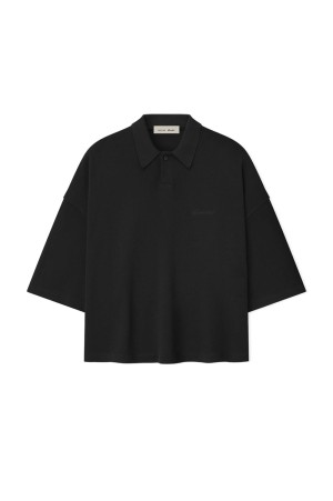 SIGNATURE 90'S CROPPED POLO - VINTAGE BLACK (125SP264421F)
